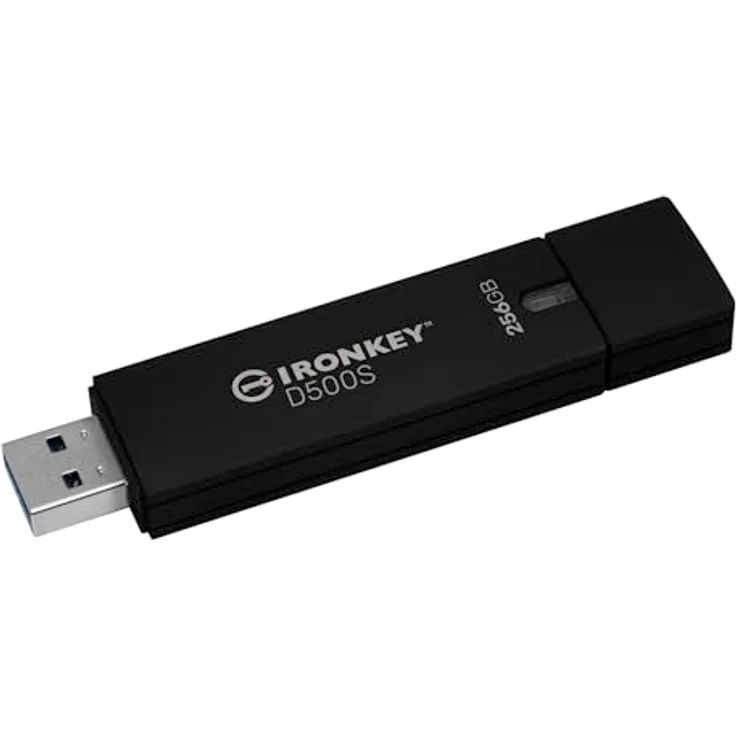 Kingston IronKey D500S Hardwareverschlüsselter USB-Stick 256GB FIPS 140-3 Lvl 3 (ausstehend) AES-256 - IKD500S/256GB – Bild 1