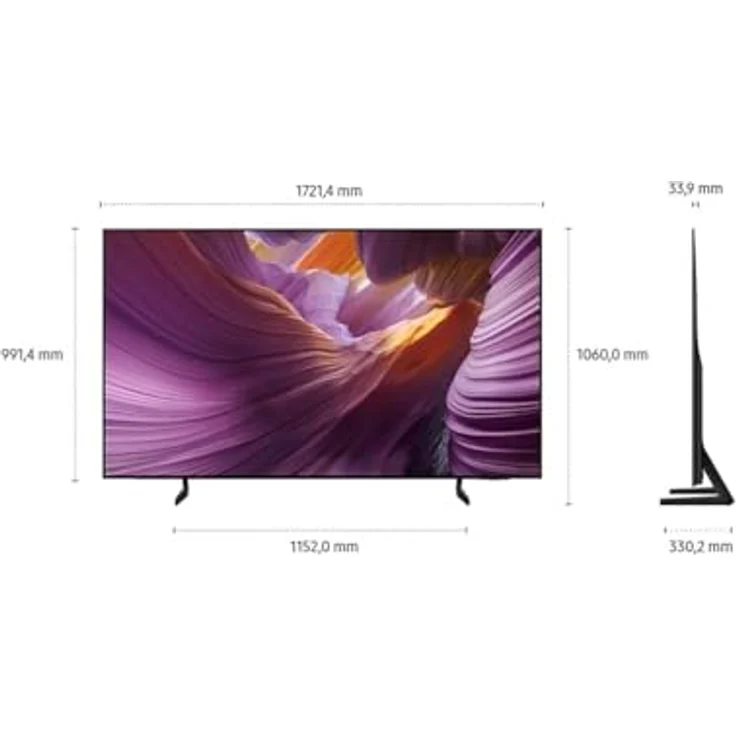 Samsung OLED 4K S85F, 77 Zoll (195 cm) UHD Fernseher mit NQ4 AI Gen2 Prozessor, 4K Upscaling, Pantone-validierten Farben, Dolby Atmos und Gaming-Hub – Bild 5