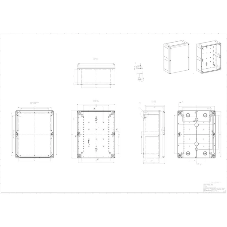 Spelsberg Leergehäuse GEOS-L 4050-22-to, 400x226x371 mm, grau, IP66/IP67, Industriequalität für Außenaufstellung