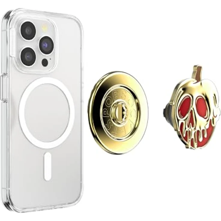 PopSockets PopGrip runder Telefongriff mit MagSafe, Adapterring für Nicht-MagSafe-Hüllen enthalten, kabelloses Laden kompatibel - Poison Apple – Bild 3