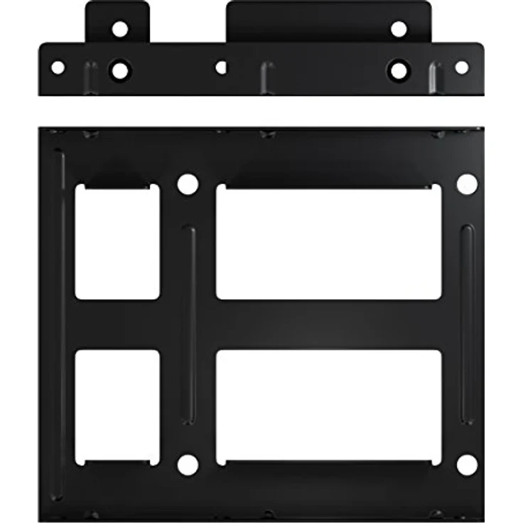 Einbaurahmen 2,5'' Festplatte SSD auf 3,5'' Adapter Festplatten Einbau Rahmen (kompatibel mit bis zu 2x 2,5'' Festplatten HDD oder SSD) Wechselrahmen Halterung – Bild 3