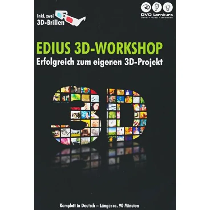 EDIUS 3D-Workshop - Erfolgreich zum eigenen 3D-Projekt (Inkl. zwei 3D-Brillen)