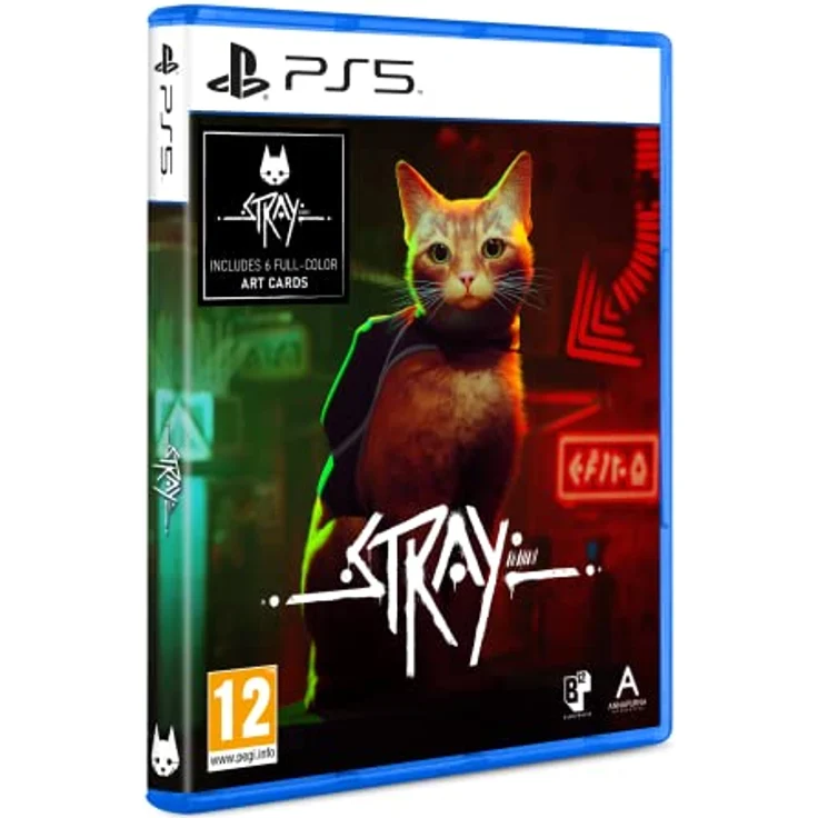 Meridiem Stray, PS5-Games, Cybercity Adventure Game with 6 Full-Colour Art Cards – Bild 2