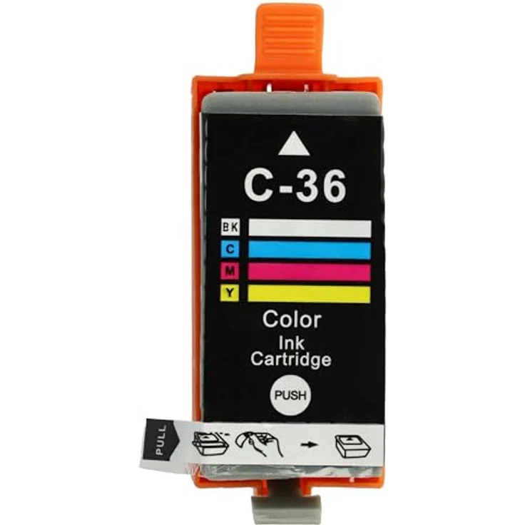 vhbw Tintenpatrone für Canon Pixma IP110, IP100P, ip100, IP100v, 10er Pack, mehrfarbig (B/C/M/Y), 13 ml – Bild 3