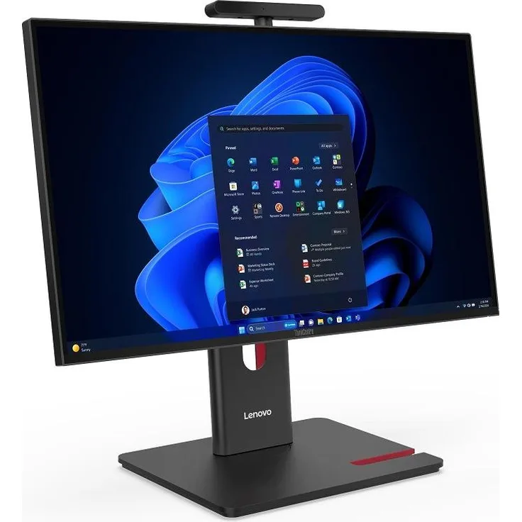 Lenovo ThinkCentre M90a G6, All-in-One-PC mit Intel Core Ultra 5, 32 GB RAM, 512 GB SSD, 23,8" QHD, Windows 11 Pro, Schwarz
