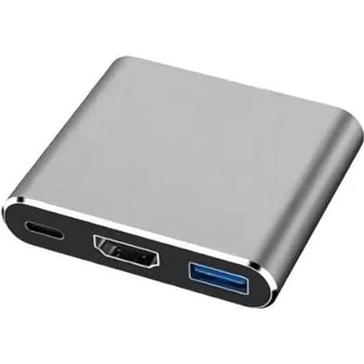 Microconnect USB-C Hub auf USB 3.0, HDMI, Marke: Microconnect, Hochwertiges Material, Schwarz – Bild 1