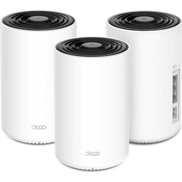 TP-Link Deco PX10, Mesh WLAN System, 3er Pack, Dual-Band (2,4 GHz/5 GHz), Wi-Fi 6 (802.11ax), bis zu 1501 Mbit/s, einfache Einrichtung über TP-Link App, Weiß – Bild 1