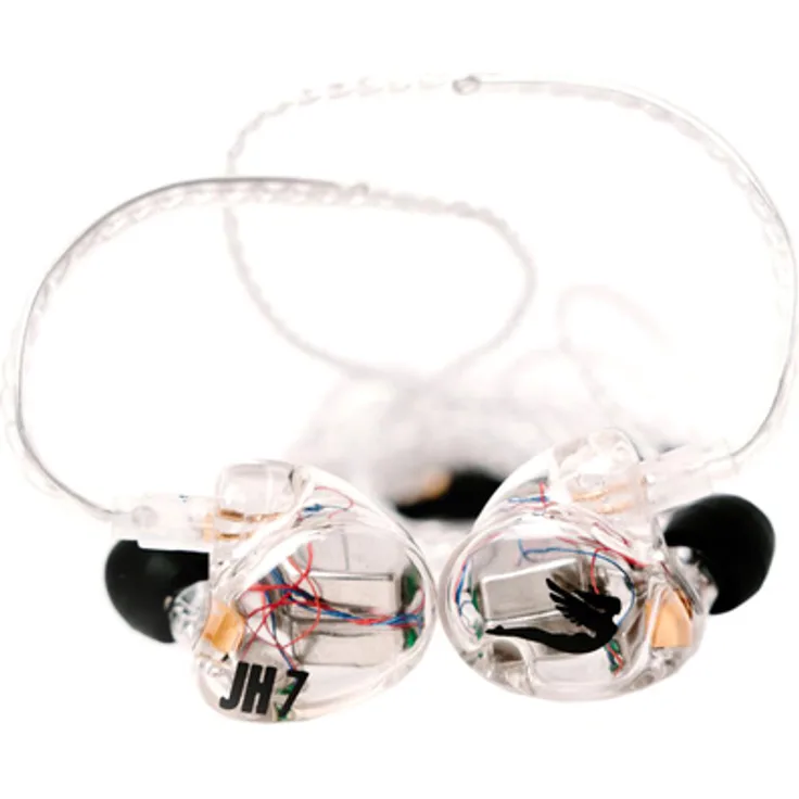 JH Audio Universal JH7 Clear, In-Ear Monitor mit 2x Tieftöner, 1x Mittel-/Hochtöner, Geräuschdämmung bis -26 dB, klar