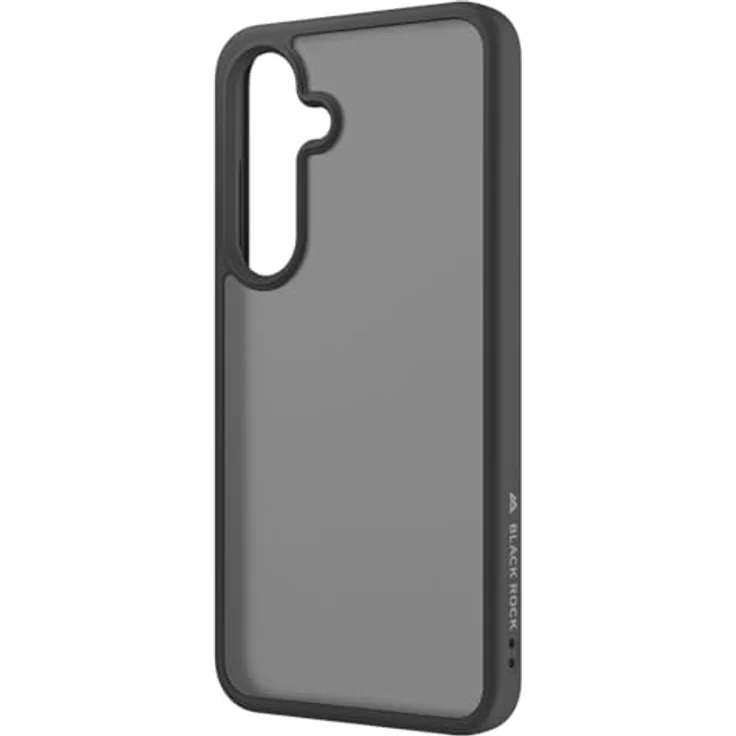 BLACK ROCK Hybrid Case für Samsung Galaxy S25, Backcover mit Kratzschutz, kabellosem Laden und erhöhtem Kameraschutz, Schwarz – Bild 2