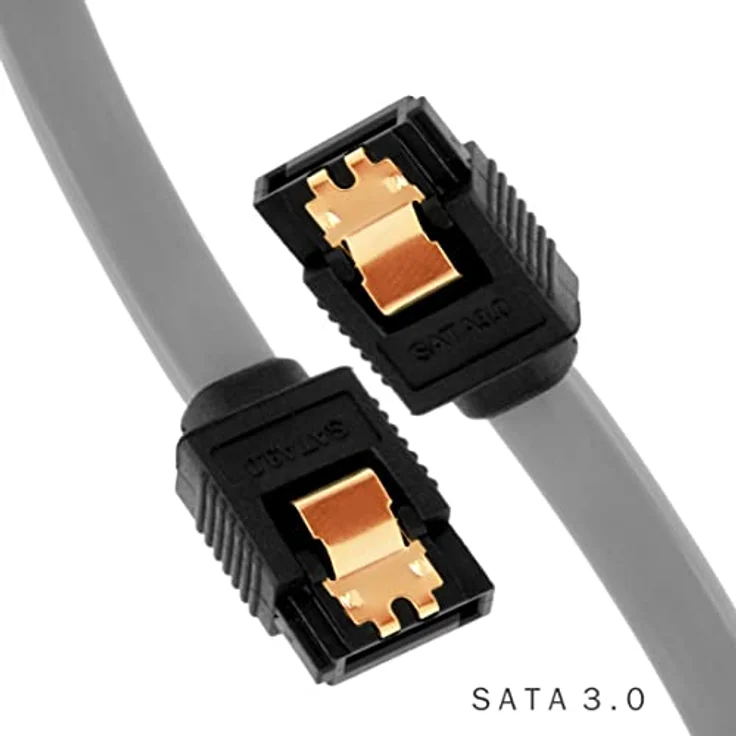 BIGtec BIG1925 1m HDD S-ATA Kabel grau gerade/gerade Kontakte vergoldet – Bild 3