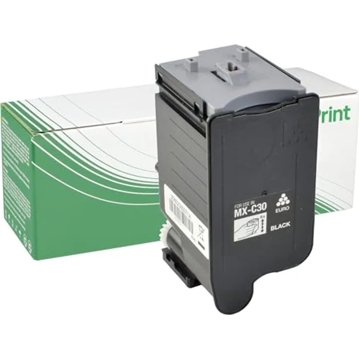 NexoPrint Toner kompatibel zu Sharp MX-C30GTB, schwarz, hohe Seitenleistung und brillante Druckqualität
