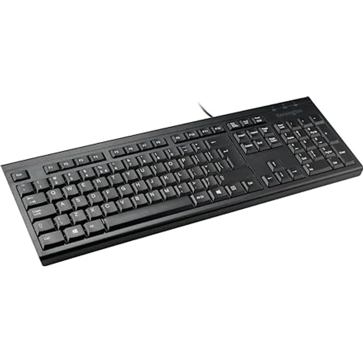 Kensington KB100 EQ Standard Keyboard - Italian, Doubleshot-PBT-Tastenkappen mit Sekundärfunktionen