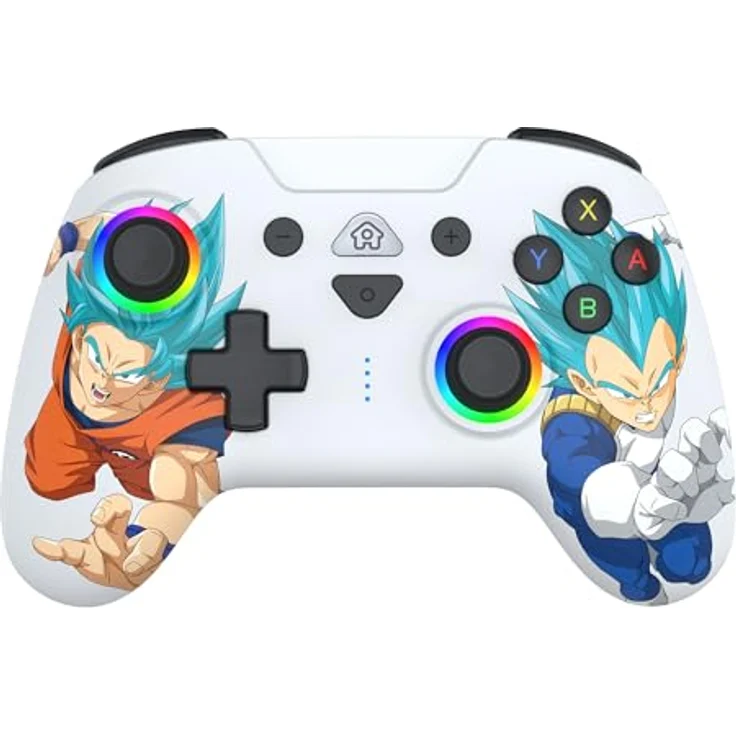 Subsonic Goku vs Vegeta, Wireless Controller für Nintendo Switch mit LED-Beleuchtung, programmierbaren Tasten und Bewegungssensoren – Bild 3