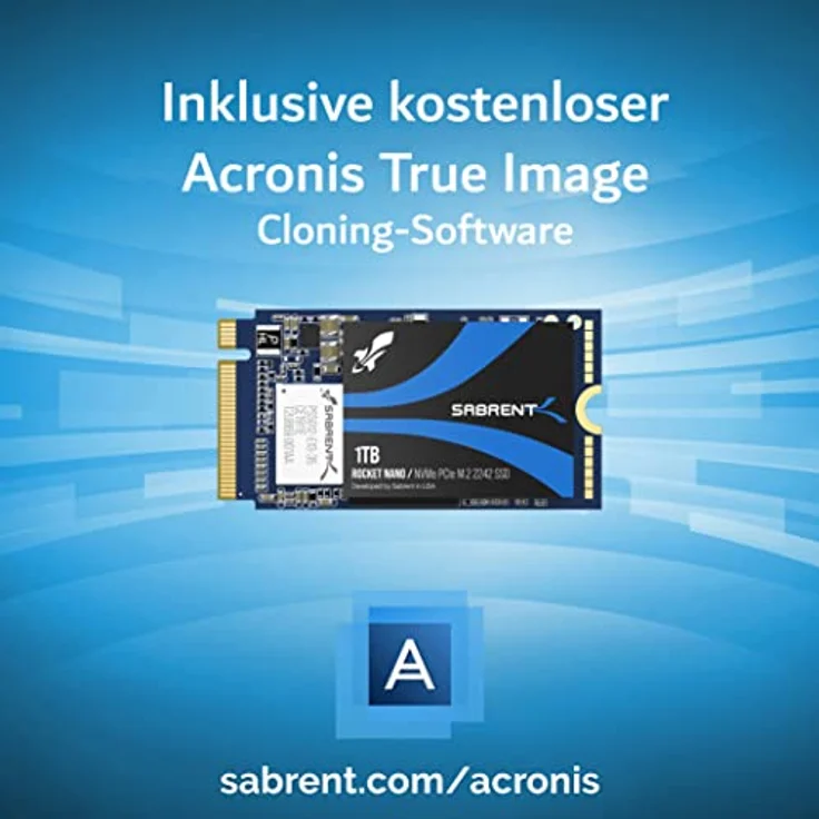 Sabrent 1TB Rocket NVMe PCIe M.2 2242 DRAM-freie interne Hochleistungs-SSD mit geringem Stromverbrauch (SB-1342-1TB) – Bild 3