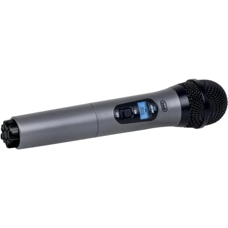 Trevi EM 401 UHF Funkmikrofon, unidirektionales kabelloses Mikrofon mit Empfänger Jack 6,3 mm, klare Wiedergabe bis 20 m