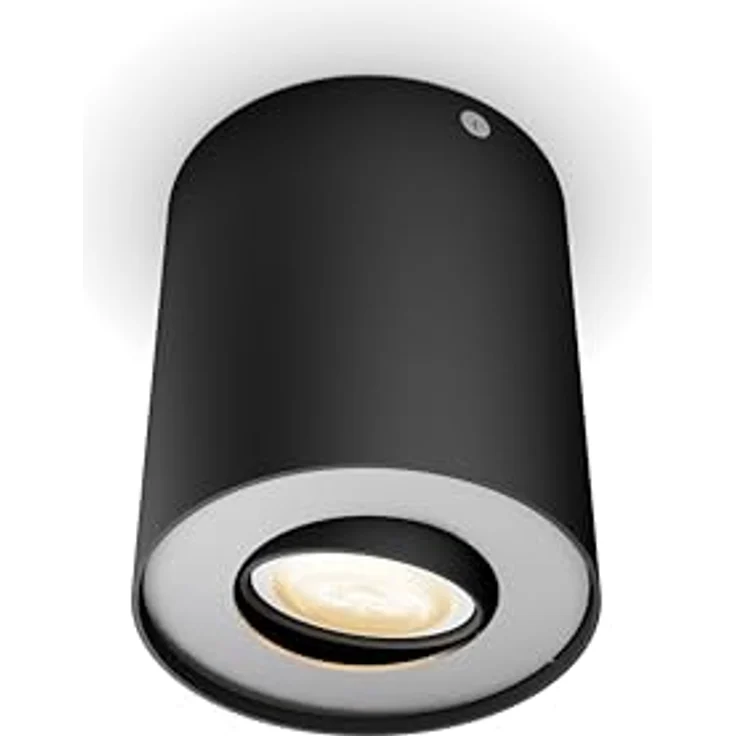 Philips Hue LED-Aufbauspot Pillar, White Ambiance in Schwarz, smarte Deckenbeleuchtung mit Bluetooth und Dimmschalter – Bild 3