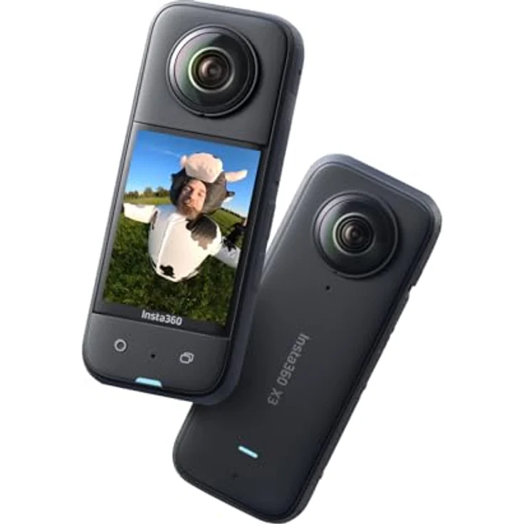 Insta360 X3 Standard Bundle, 360° Action Cam mit 30p, Bluetooth, WLAN und HDR Modus, Schwarz – Bild 1
