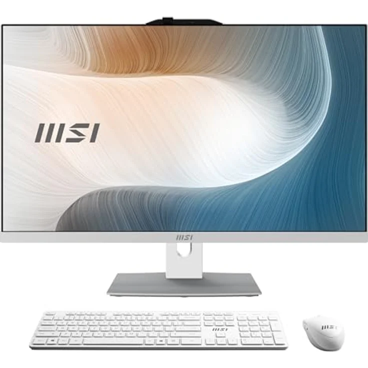MSI Modern AM272P 1M-1289DE, 27" All-in-One PC mit Intel Core i7-150U, 16 GB RAM, 512 GB SSD, Windows 11 Home, Weiß – Bild 2