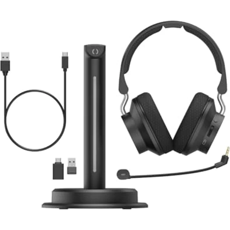 Hama BT-900, Verkabelte & Kabellose Kopfhörer für Büro/Callcenter, Schwarz – Bild 6