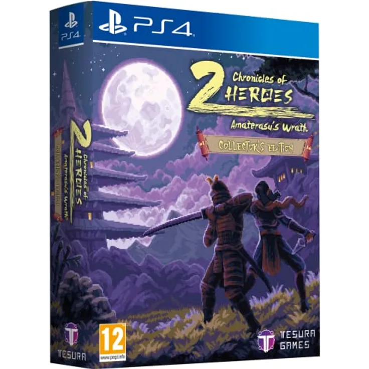 Tesura Games Chronicles of 2 Heroes: Amaterasu's Wrath - Collector's Edition mit Art Book, Soundtrack, Poster, Samurai Pin und Magatama Necklace für PS4