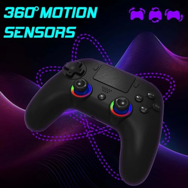 Subsonic SA5716-3, Gaming Controller für PC und PS5, Grün, mit LED-Beleuchtung und programmierbaren M1- und M2-Tasten – Bild 4