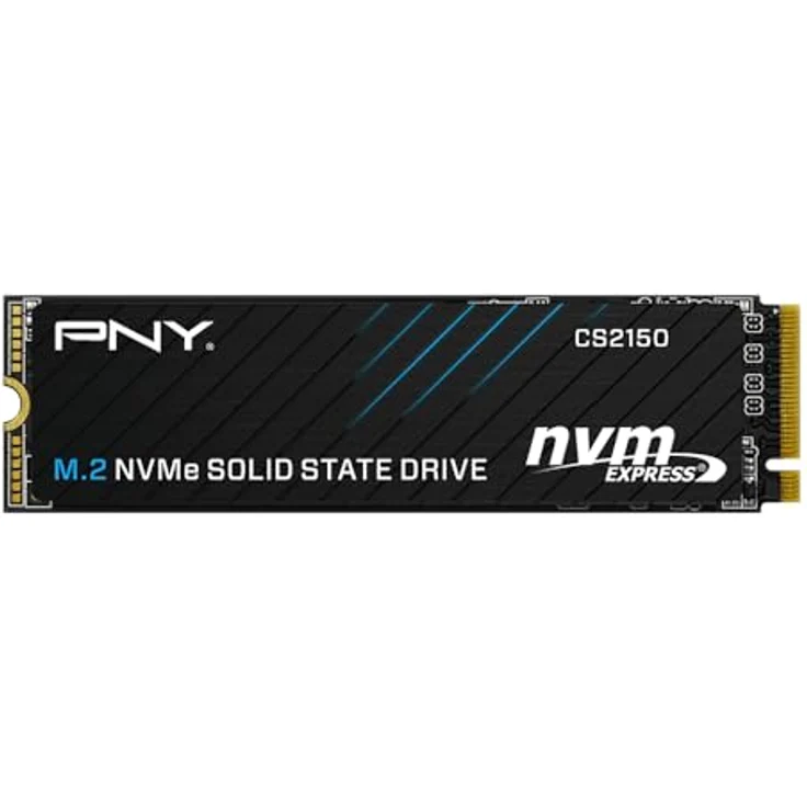 PNY CS2150 1TB M.2 NVMe Internes Solid State Laufwerk (SSD) - Gen5-Geschwindigkeit bis zu 10200MB/s, TCG Opal 2.0, Microsoft DirectStorage-Kompatibilität – Bild 1