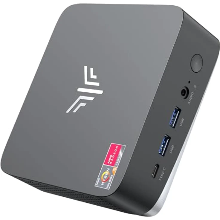 NiPoGi AM16 Mini PC ΑΜD Ryzen 5 PRO 5675U, 16GB RAM, 512GB SSD, WiFi6/BT5.2, Triple Display 4K@60Hz, Space Gray – Bild 1