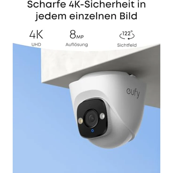 eufy NVR Security System E41, 4K Ultra-HD Netzwerkkamera mit 122° Weitwinkel, KI-Farbnachtsicht, wetterfest, Schwarz, 2TB HDD – Bild 2