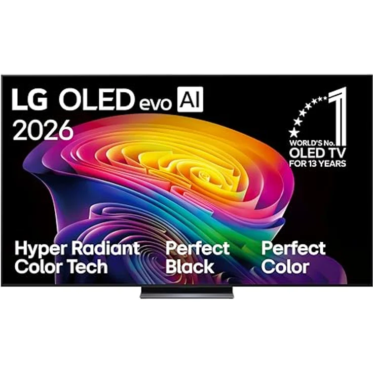 LG OLED evo AI OLED83C64LA, 83 Zoll 4K Smart-TV mit AI Picture Pro und WLAN, Schwarz – Bild 1