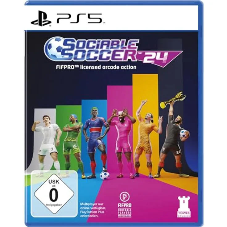 Contact Sales Limited Sociable Soccer 24 - PS5, Arcade-Fußballspiel mit Online-Ligasystem und FIFPRO-lizenzierten Spielern