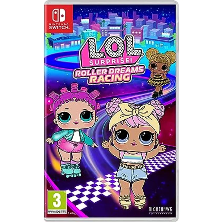 Nighthawk Interactive L.O.L. Surprise! Dreams Racing Roller, Nintendo Switch Game mit individueller Anpassung und verschiedenen Rennkursen – Bild 1
