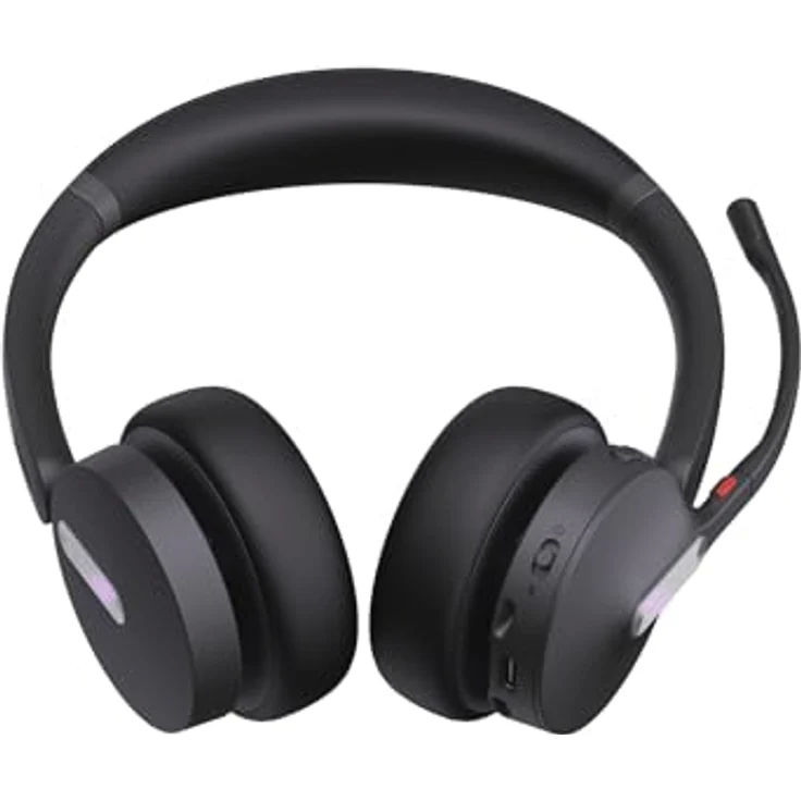 Yealink WH64 Dual Teams Headset inkl. Basisstation - Hybrides Stereo Headset mit DECT und Bluetooth, Acoustic-Shield-Technologie, bis zu 32 Stunden Gesprächslaufzeit – Bild 4