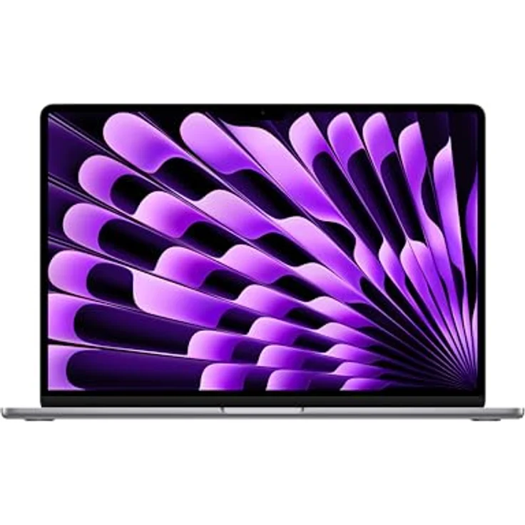 Apple 15" MacBook Air Laptop mit M3 Chip: 15,3" Liquid Retina Display, 24 GB gemeinsamer Arbeitsspeicher, 512 GB SSD Speicher, 1080p FaceTime HD Kamera, Space Grau – Bild 1