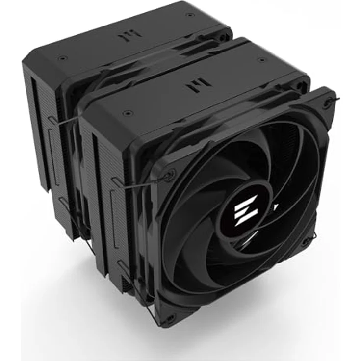 Zalman CNPS14X Duo, Dual-Tower CPU-Kühler mit 270W TDP, zwei 120mm Lüftern und sechs Heatpipes, schwarz – Bild 5