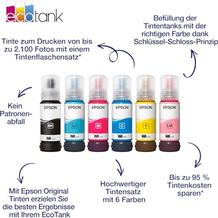 EPSON 107/T09B4, gelbe Tintenflasche mit 70 ml und 7.200 Seiten Druckleistung – Bild 3