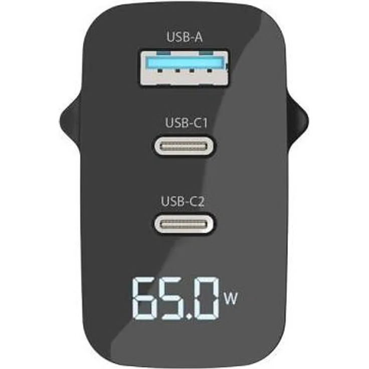 Sitecom CH-1002 Ladegerät für Mobilgeräte Universal Schwarz AC Drinnen erreicht mit 65 W PD Wall Charger und LED-Anzeige Schnellladung