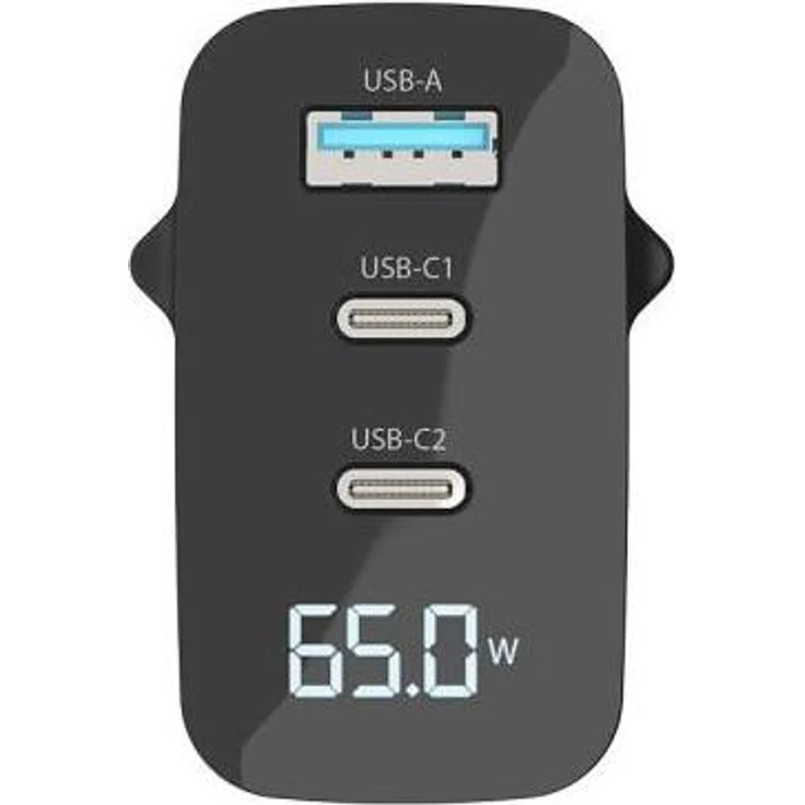 Sitecom CH-1002 Ladegerät für Mobilgeräte Universal Schwarz AC Drinnen erreicht mit 65 W PD Wall Charger und LED-Anzeige Schnellladung