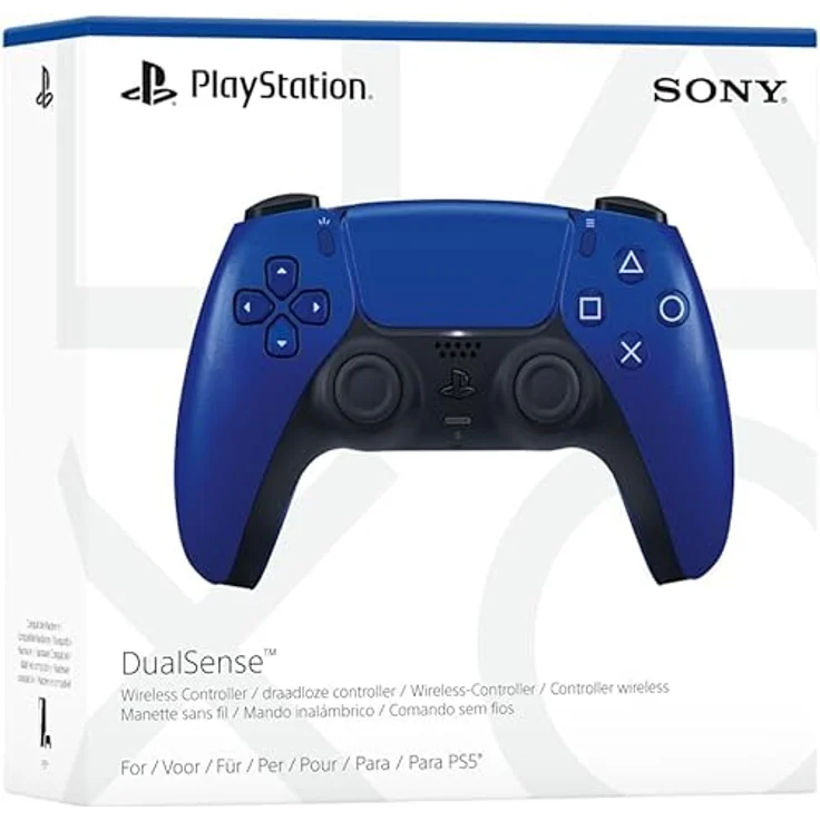 Sony DualSense Wireless-Controller - Cobalt Blue, haptisches Feedback und adaptive Trigger für PS5, Gaming Controller, Blau – Bild 4