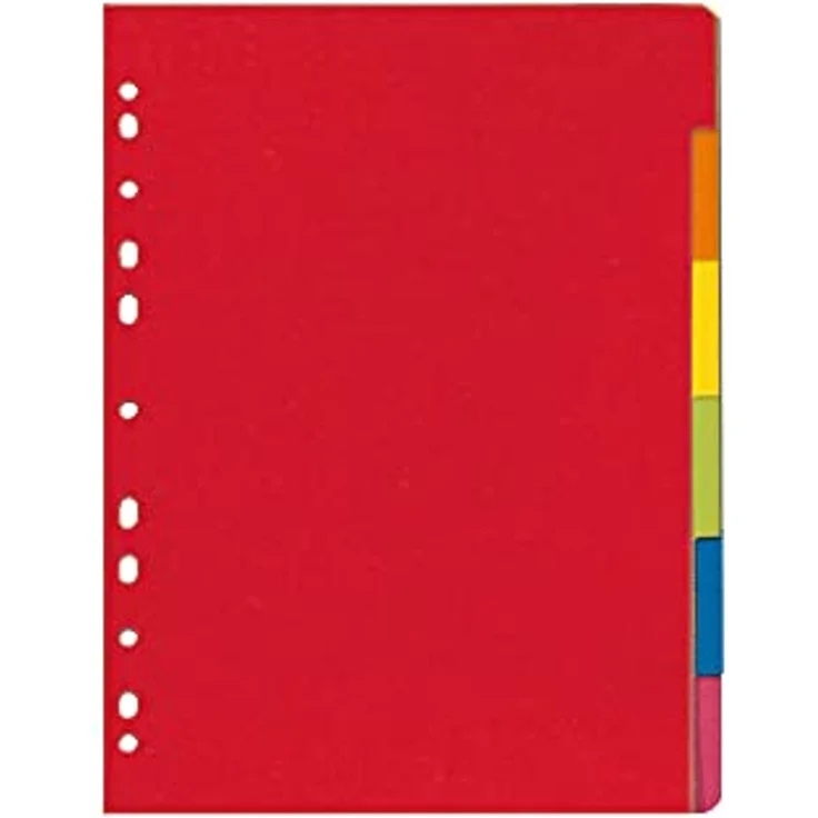 Herlitz Aktenordner, Register A4 Karton 6-teilig in Intensivfarben, Blauer Engel zertifiziert – Bild 3