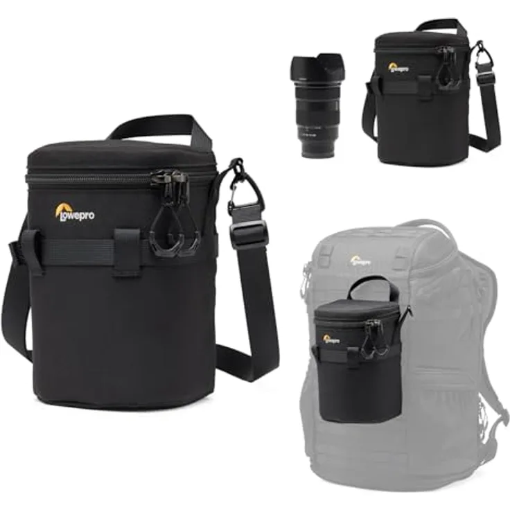 Lowepro ProTactic LCS 8 x 8 III Lens Case, Camera Lens Pouch Bag, 50mm F/1.8, for DSLR and Mirrorless Cameras, Vol-0.3L Dim: 8x8x8cm, Green Line
