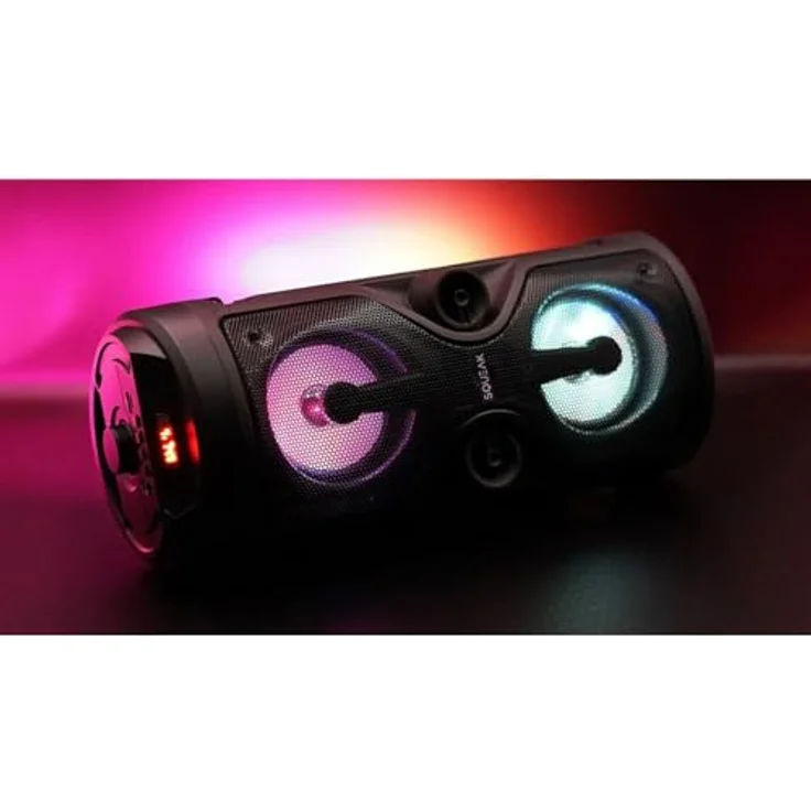 SQUEAK SQ1004 Tragbarer Bluetooth-Lautsprecher, 40 W, Schwarz – Bild 4