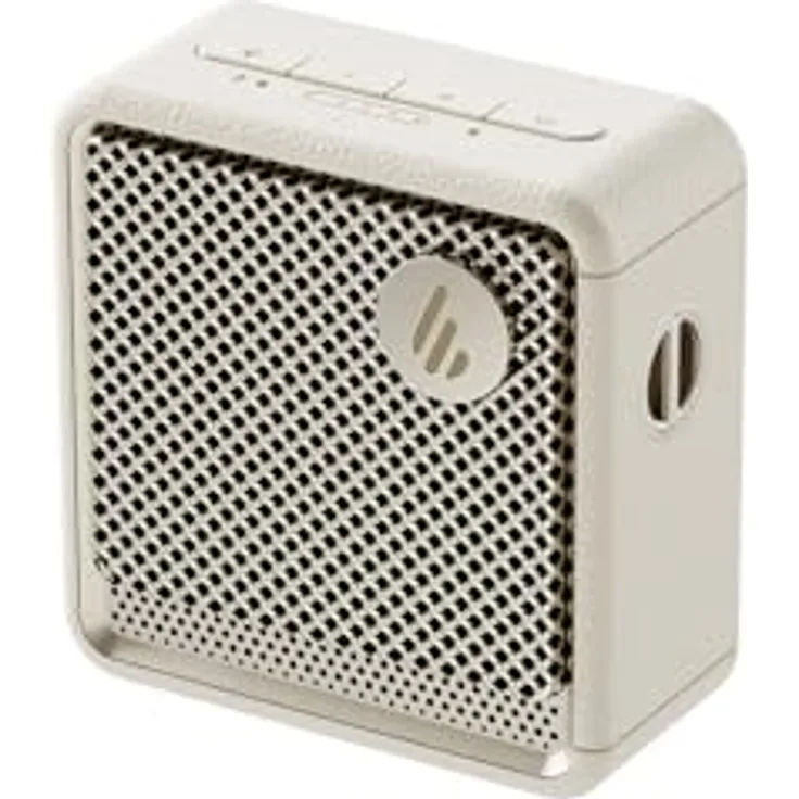 Edifier ES20 Premium Bluetooth Lautsprecher – 360° Sound, Bluetooth 5.4, RGB-Ambientebeleuchtung, IP67 wasserdicht, 15h Akku, ConneX App, Dual Pairing (Creme)
