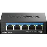 D-Link DMS-105 5-Port Multi-Gigabit Unmanaged Desktop Switch (5X 2,5G Ports, Lüfterlos, Low Profile, Kompakt, Metal Gehäuse, QoS, Plug and Play)
