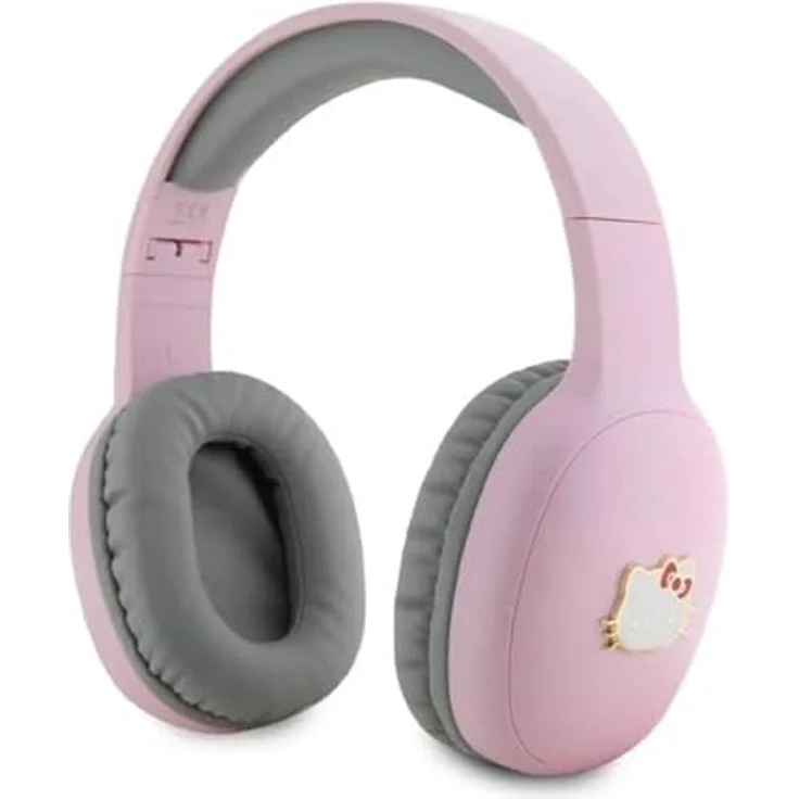 Hello Kitty HKBHA1BKHLMP, Bluetooth Over Ear Kopfhörer mit 40-mm-Treibern, 8h Akkulaufzeit, spritzwasserfest, pink – Bild 1