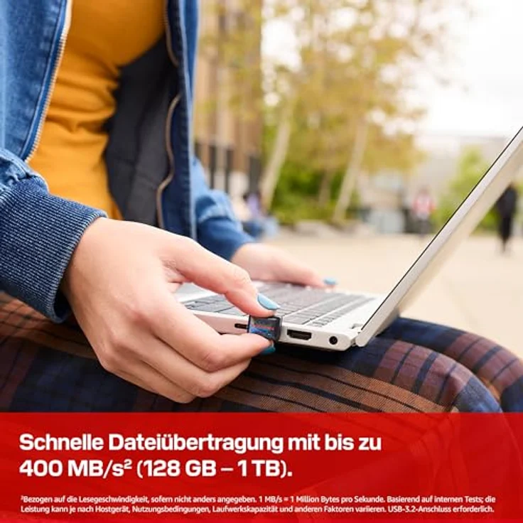 SanDisk Extreme Fit USB Flash-Laufwerk 1 TB, bis zu 400 MB/s Lesegeschwindigkeit, kompakt, mit SANDISK Memory Zone App – Bild 4