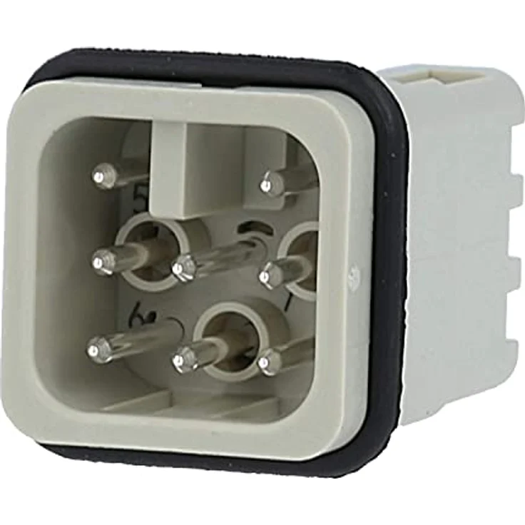 HARTING Han 7D Stifteinsatz (M) Quick-Lock, 7-polig + PE, 250V, 10A, 1 Stück – Bild 2