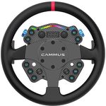 Cammus C12 Direct Drive Lenkrad, SimRacing Lenkrad mit integrierter Basis (12 Nm Drehmoment), 20 Bedienelemente, LED-Leiste, Geschwindigkeitsanzeige