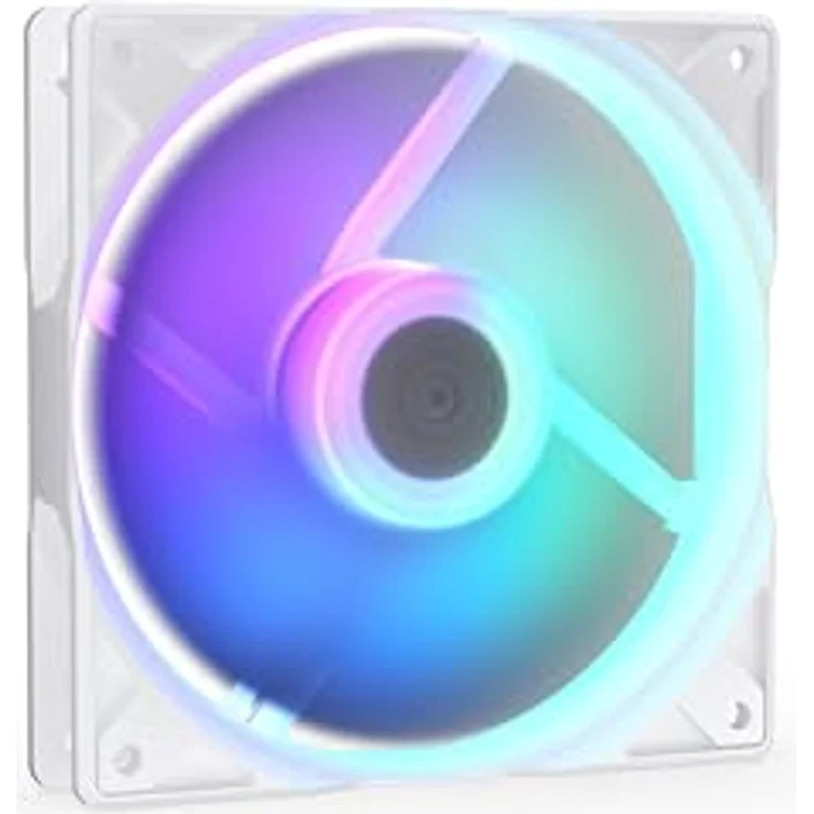 ENDORFY Stratus 120 White PWM ARGB, 120 mm Gehäuselüfter mit automatischem Lüfterstopp, PWM-Steuerung und hoher Leistungsfähigkeit bei Strömungsbeschränkungen, Weiß – Bild 1