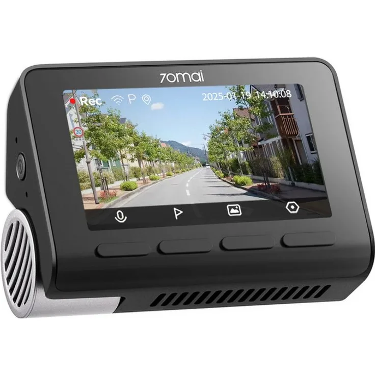 70mai A800SE Dashcam, 4K Ultra HD Auto Kamera mit f/1.55 Blende, HDR, GPS, WLAN, 3.0” Bildschirm, ADAS, Nachtsicht, 512 GB Speicherplatz, Superkondensator