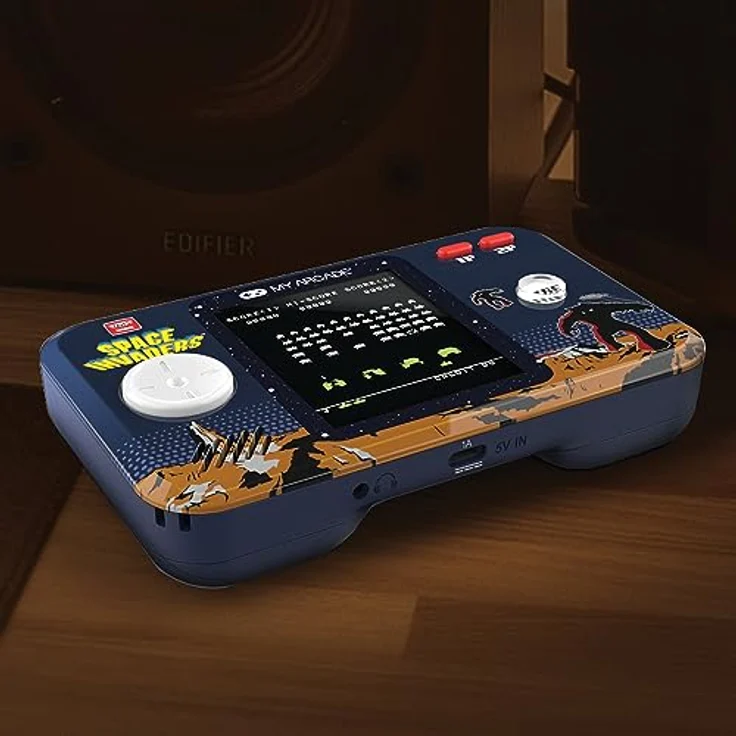 My Arcade SPACE INVADERS POCKET PLAYER PRO, Handheld-Arcade-Gaming-System mit 2.75 Zoll hochauflösendem Display, integriertem Lautsprecher und USB-C-Stromversorgung – Bild 5